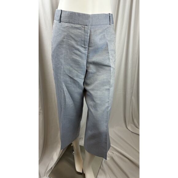 Ann Taylor LOFT Wide Leg Cropped Pants, Blue, Sz: 10, 51-36 - Picture 4 of 15